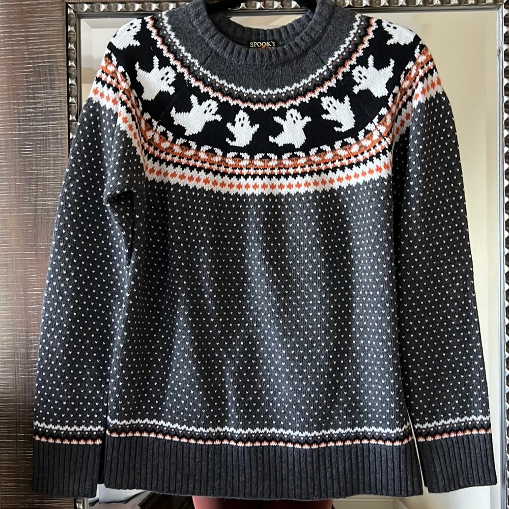 Kiel James Patrick Spooky Ghost Sweater
